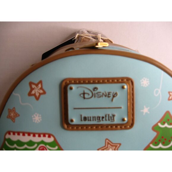Disney Loungefly Mini Backpack Mickey & Minnie Holiday Gingerbread Design - Picture 2 of 6